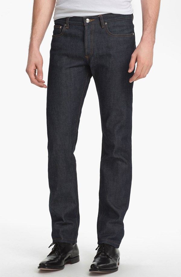 A.P.C. 'Petit Standard' Slim Fit Selvedge Jeans (Indigo)